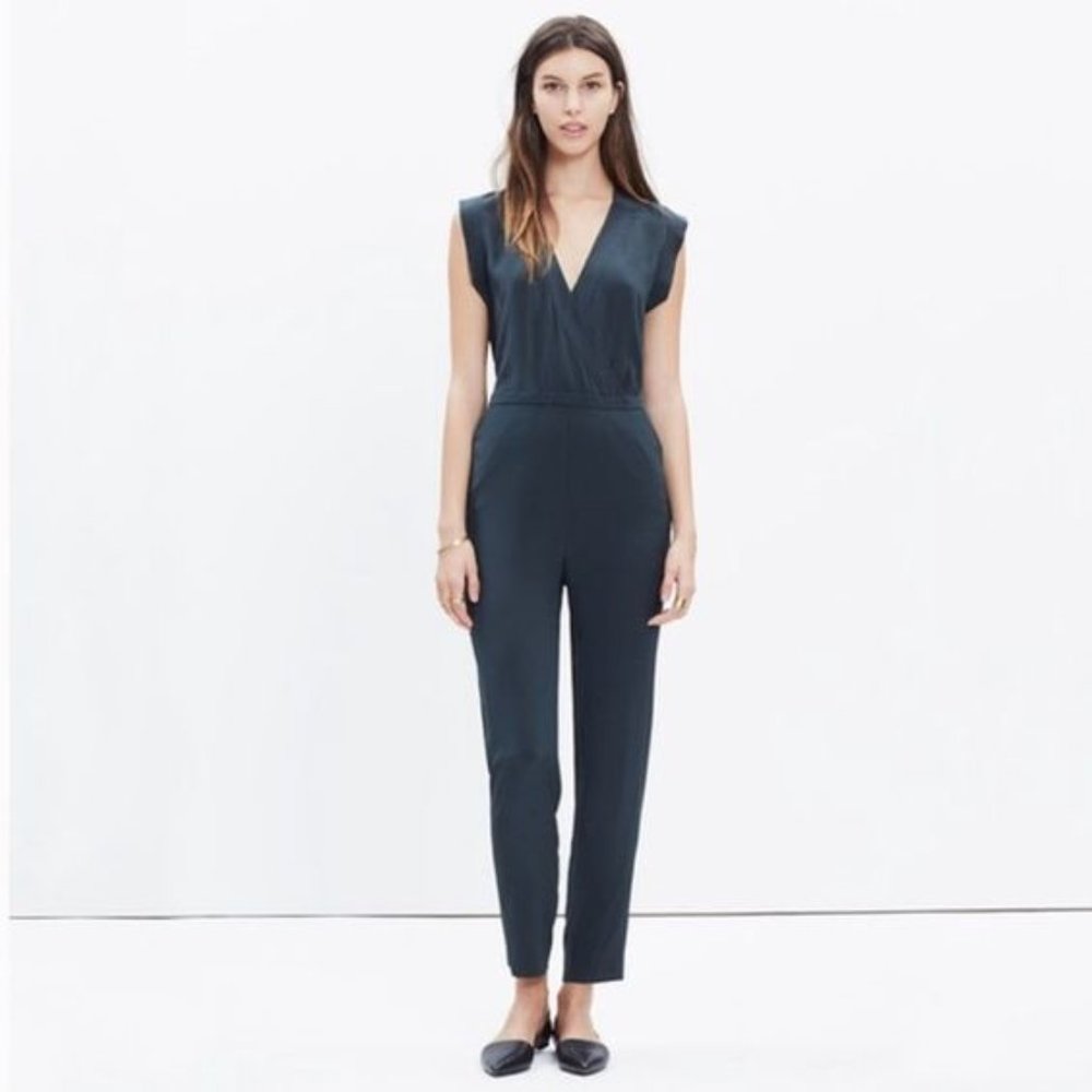 Madewell 100% Silk Yates Jumpsuit